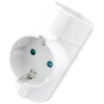 Entac hálózati adapter T elosztó (3 földelt)