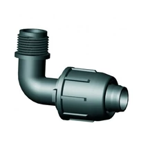 LPE Könyökidom külső menettel 16 x 1/2