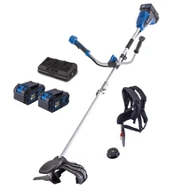 Scheppach BC-BCH380/40-X-SET L2 2x20 V IXES akkus bozótvágó 2 az 1-ben + 2x 4 Ah akkumulátor + dupla töltő 2.4 A