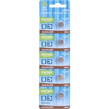 gombelem klt. 5 db, alkáli, 1,5V, méret: (LR44/AG13); hosszú étettartam, bliszteren