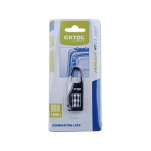 bőröndlakat, számzáras, 1000 db kód beállítható, 21,5×60mm, kengyelátmérő: 3,5 mm