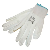 EXTOL Kötött kesztyű fehér nylon, L-es méret,  9` poliuretánba mártott teny. és ujjhegy., gumírozott mandzsetta (darabáras, de csak tizenkettesével rendelhető)