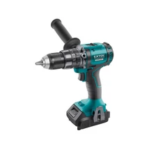 EXTOL industrial akkumlátoros ütvefúró csavarbehajtó, gyorstokmány, 20V, 2.0 Ah akkuval és töltővel, Share20V termékcsalád