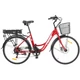 HECHT PRIME RED Elektromos kerékpár 26&quot;, 36V, 10.4Ah, alu váz, Shimano váltó, tárcsafék